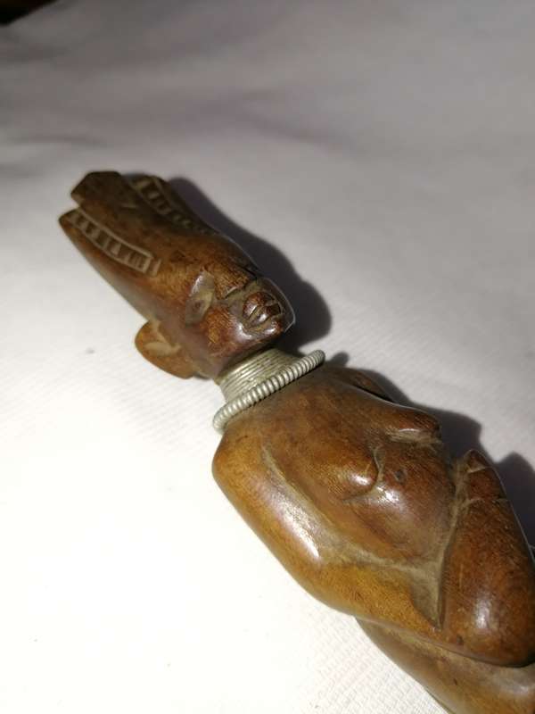 Vintage Carved Wooden African Spoon