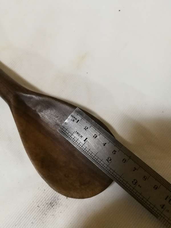 Vintage Carved Wooden African Spoon