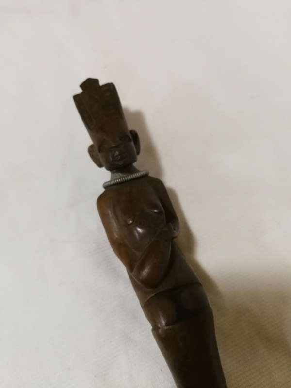 Vintage Carved Wooden African Spoon