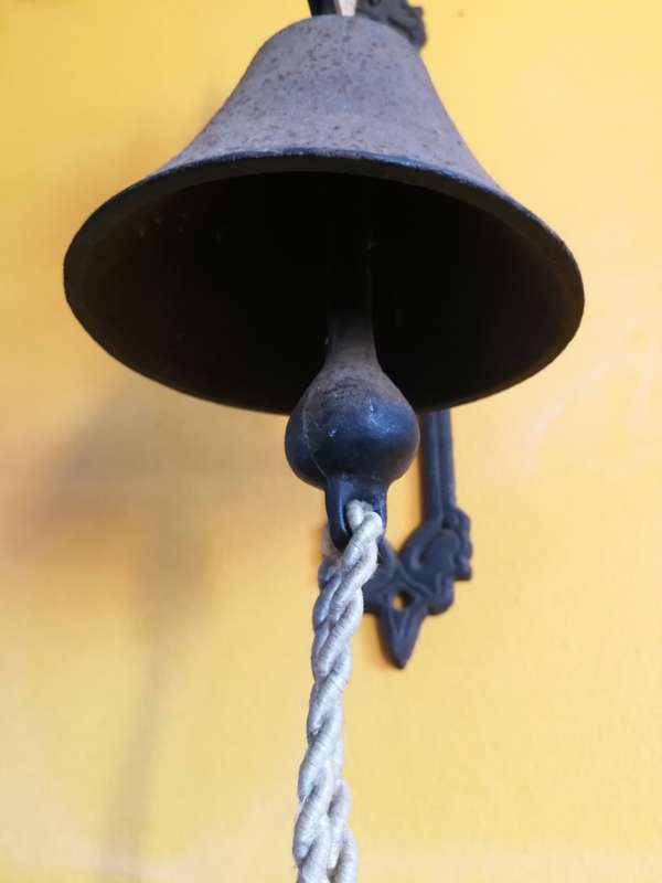 Cast Iron Door Bell with Goose French Vintage Cottage Bell. RARE