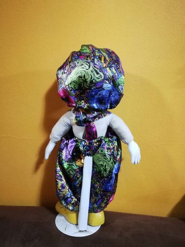Vintage Porcelain Clown with stand