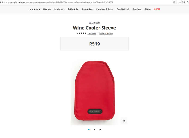 Le Creuset Wine cooler sleeve- Red