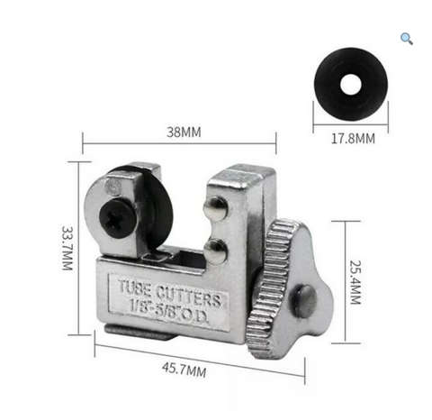 Mini Tube Cutter - Precise Cutting for Copper, Brass, Aluminium, and Stainless Pipes. 3mm to 16mm
