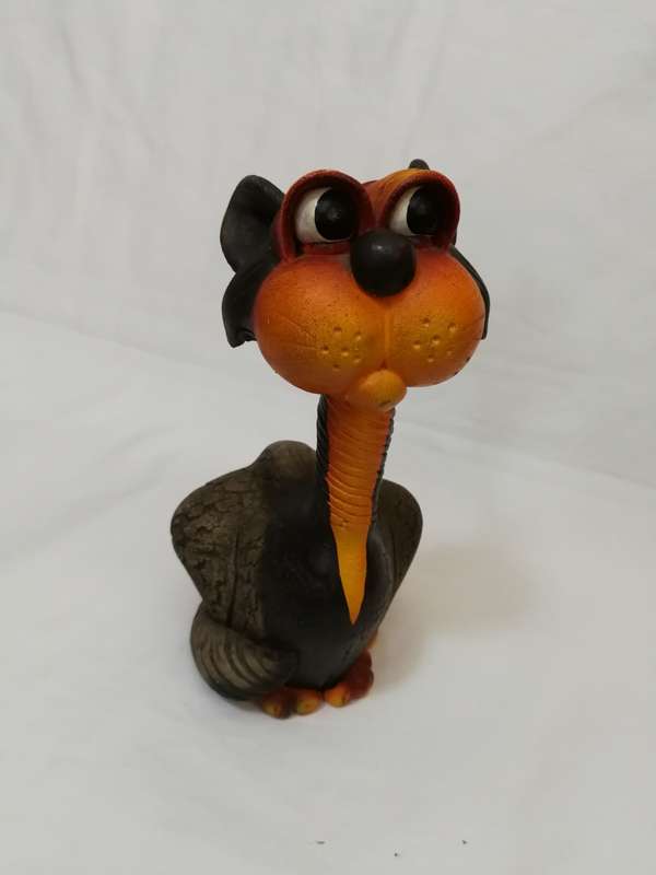 Cat handicraft clay unique piece handmade-