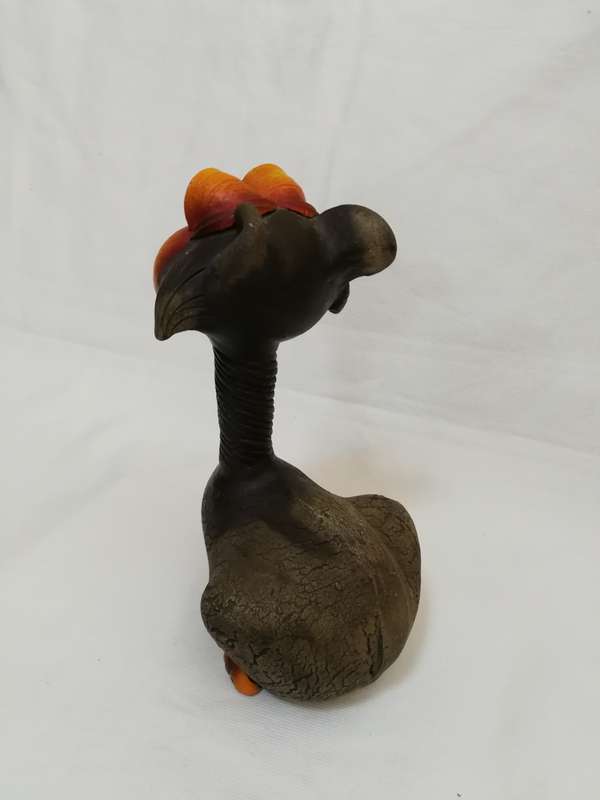 Cat handicraft clay unique piece handmade-