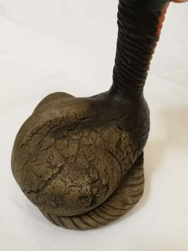 Cat handicraft clay unique piece handmade-