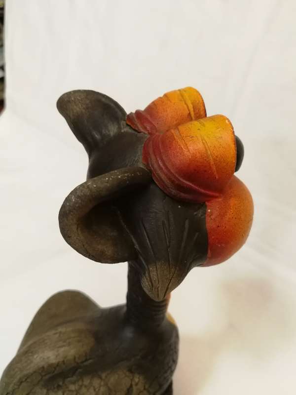 Cat handicraft clay unique piece handmade-