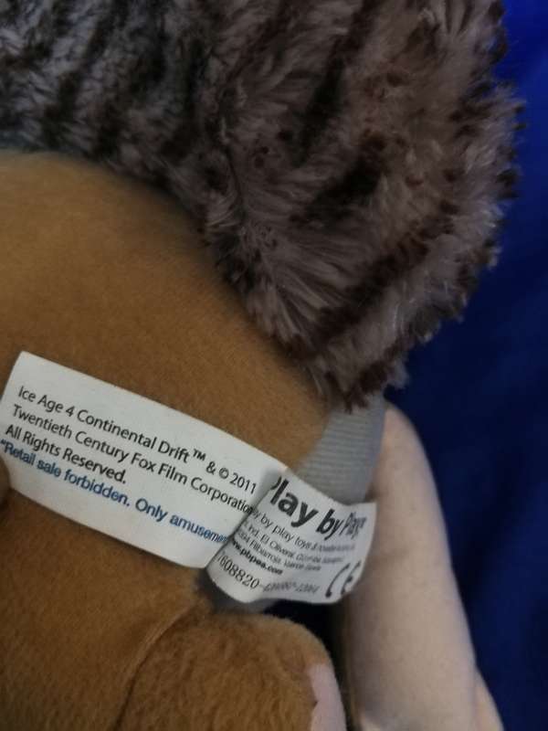 Ice Age Continental Drift Plush Scrat Squirrel- Official Toy- 30cm