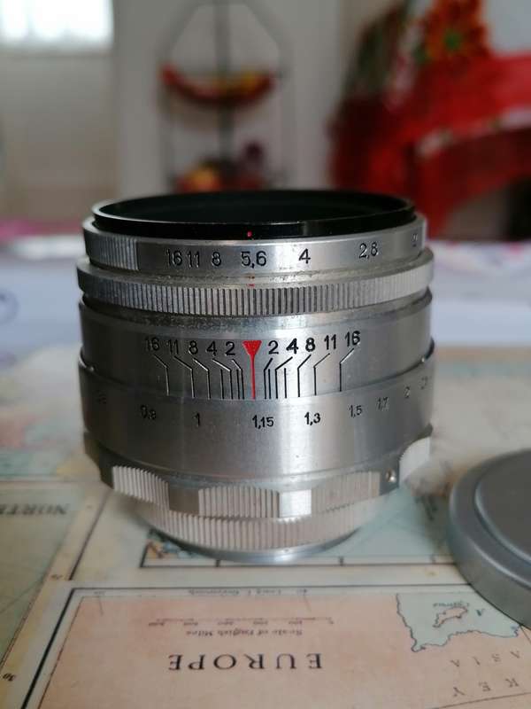 Rare 13 blade KMZ Helios 44 / 44-2 with ef adapter