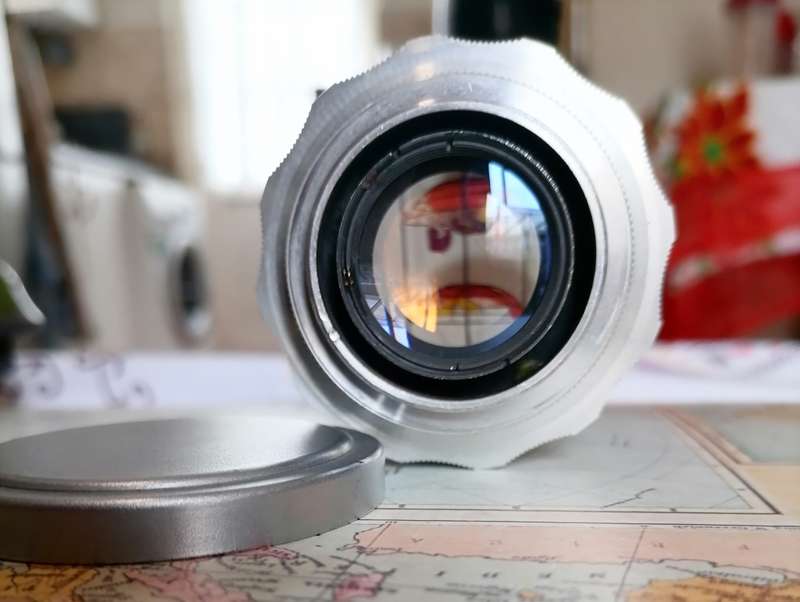 Rare 13 blade KMZ Helios 44 / 44-2 with ef adapter