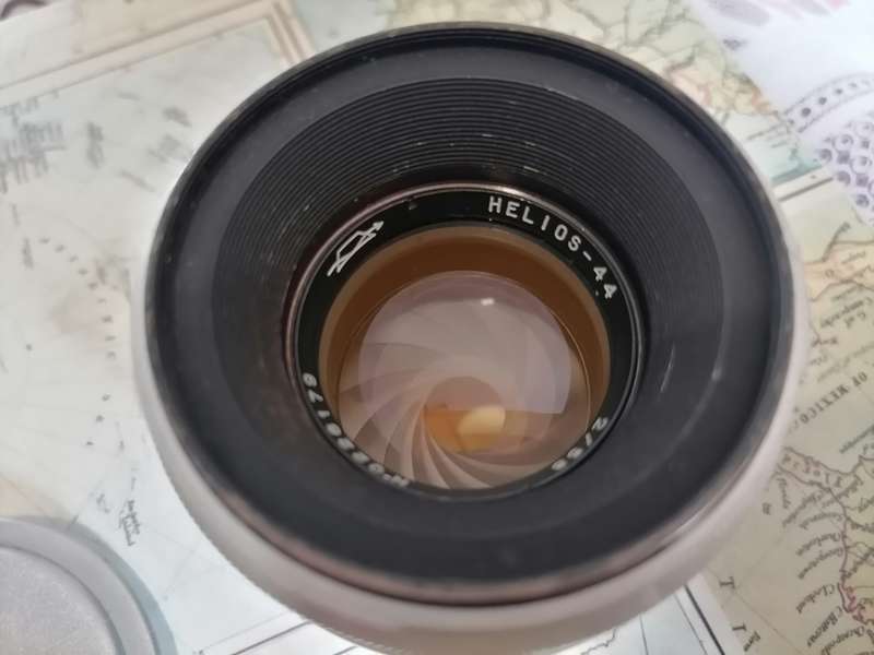 Rare 13 blade KMZ Helios 44 / 44-2 with ef adapter