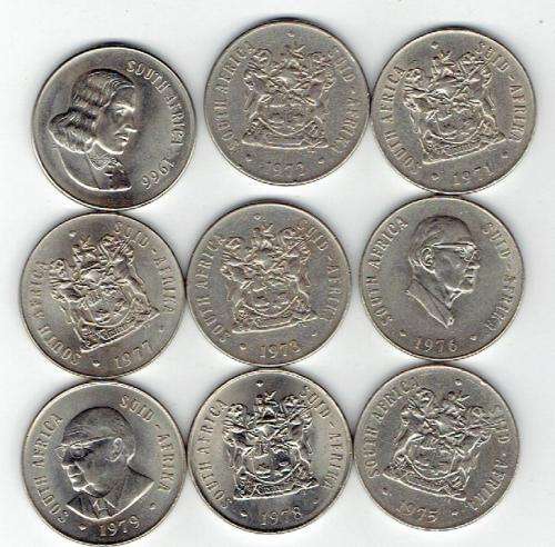 Set of 9 50c