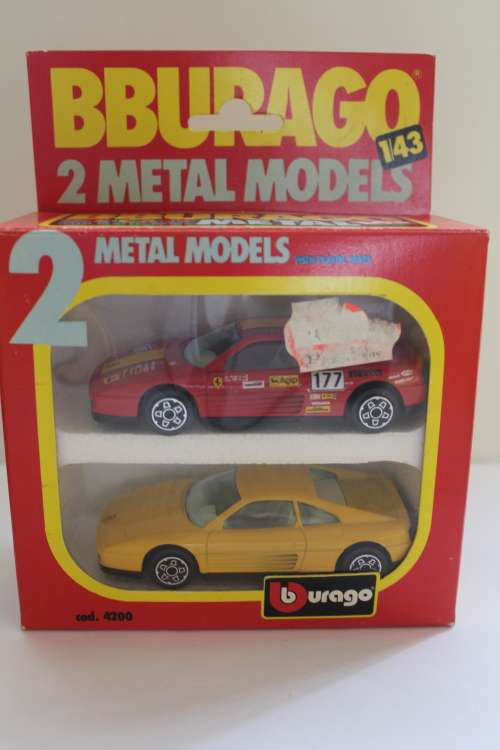 Burago Ferrari 348 tb two pack 1/43 Mint in Box