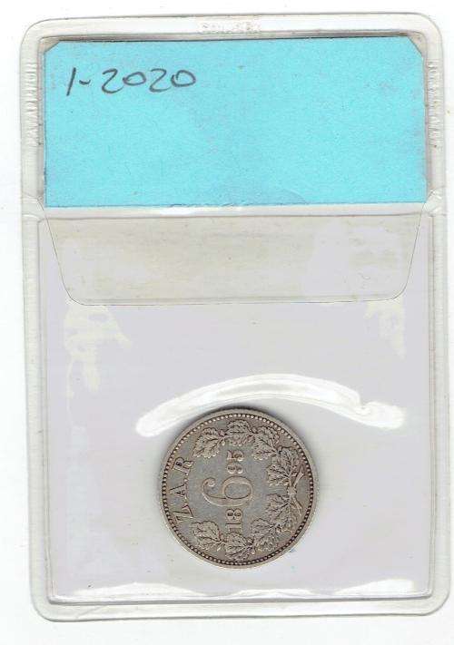 ZAR 1895 SIXPENCE