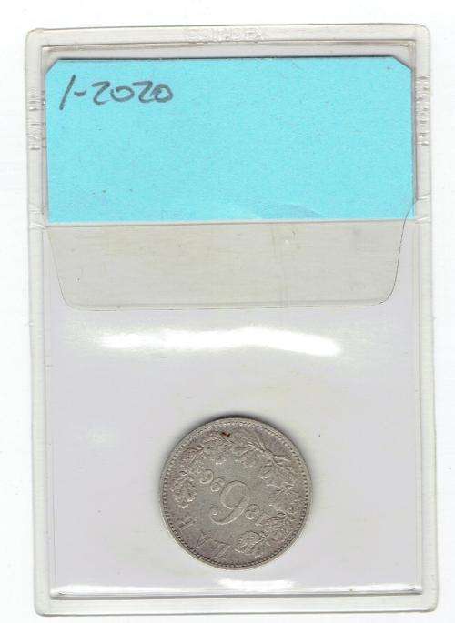 ZAR 1896 SIXPENCE