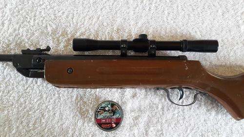 Air Rifle + Scope + Tin Pro Pellets