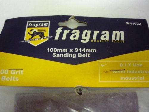 NEW FRAGRAM DIY SANDNIG BELTS ( 2 PER PACK ) 100 mm x 914 mm