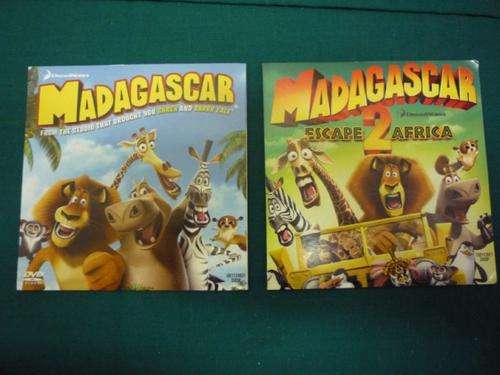 2 X DVD'S - MADAGASCAR