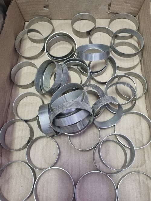 STAINLESS STEEL RINGS: 52 mm AND 63mm DIAMETER.  NON MAGNECTIC.  R2.00 EACH.