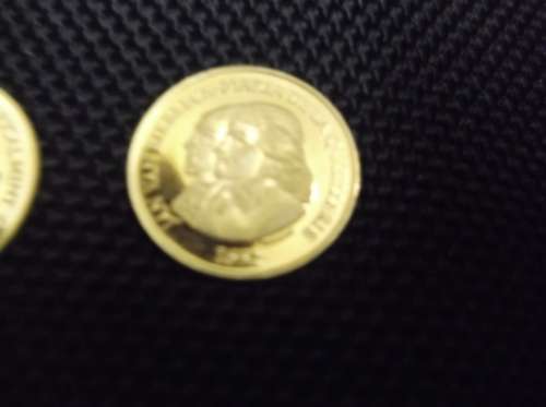 GOLD 1/10 OZ SOUTH AFRICA VAN RIEBEECK COINS / SA HISTORICAL MINT X 2 COINS