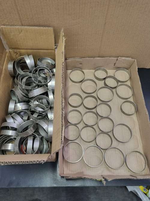 STAINLESS STEEL RINGS: 52 mm AND 63mm DIAMETER.  NON MAGNECTIC.  R2.00 EACH.