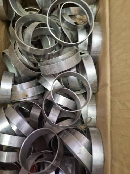 STAINLESS STEEL RINGS: 52 mm AND 63mm DIAMETER.  NON MAGNECTIC.  R2.00 EACH.