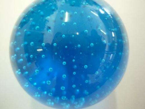 BLUE GLASS BALL  ( 62mm Diameter )