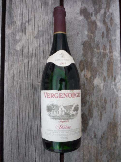 COLLECTORS WINE :1981 VERGENOEGD SHIRAZ