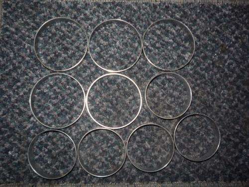 CATERING / BAKING STAINLESS STEEL   ( 62mm and 53mm diameter ) / SET OF 10
