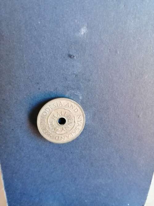 1955 Rh0desia and Namaqualand 1/2d AU