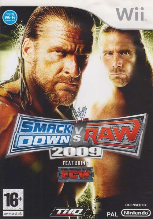 WWE Smackdown vs Raw 2009 (Wii) [No Manual]