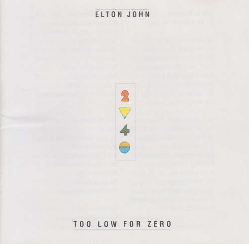 Elton John - Too Low For Zero (CD)