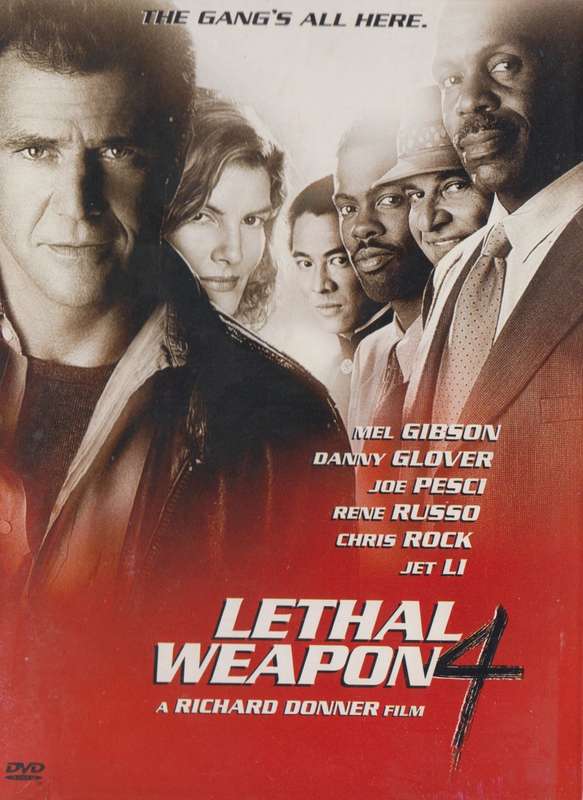 Lethal Weapon 4 (DVD) [Sticker on spine of cardboard box]