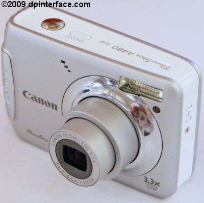 SILVER & WHITE CANON A480 @ R1.00, NO RESERVE, 1 DAY AUCTION.