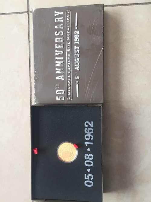 Mandela capture site 1/2 ounce gold coin.