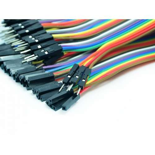 40 Male To Female Jumper Breadboard Wires Arduino 20cm