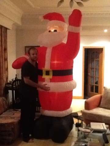 santa christmas inflatable