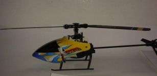 6ch Flybarless Helicopter ( shop demo)