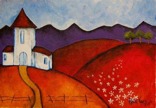 Original Painting -At Peace - by SA artist Heidi Kern