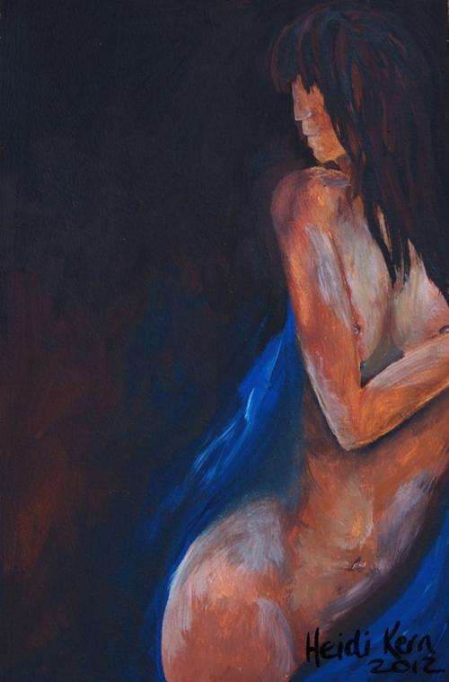 Original Painting - In the Shadow - by SA artist Heidi Kern