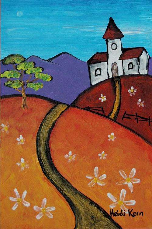Original Painting - Along Way Home - by SA artist Heidi Kern