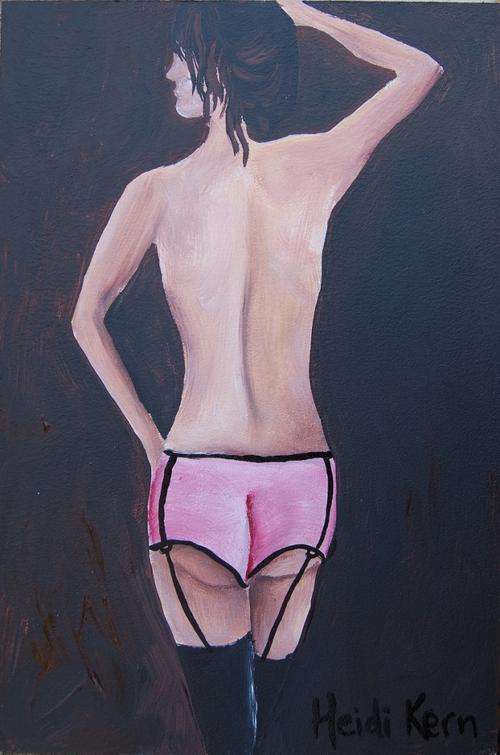 Original Painting - Pink - by SA artist Heidi Kern