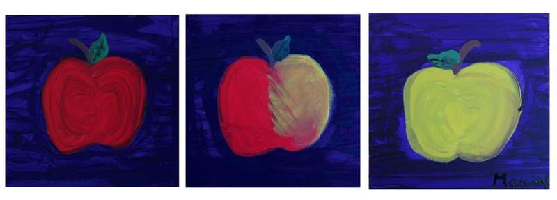 Three Apples - by Maxine Kern