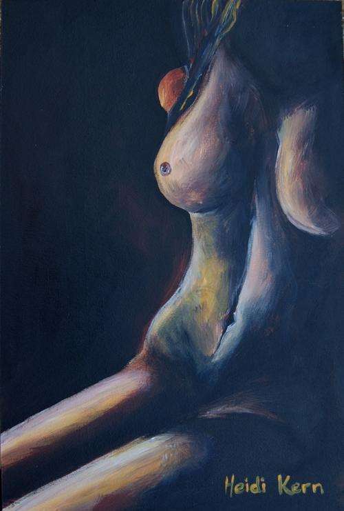 Original Painting - Quiet Time - by SA artist Heidi Kern