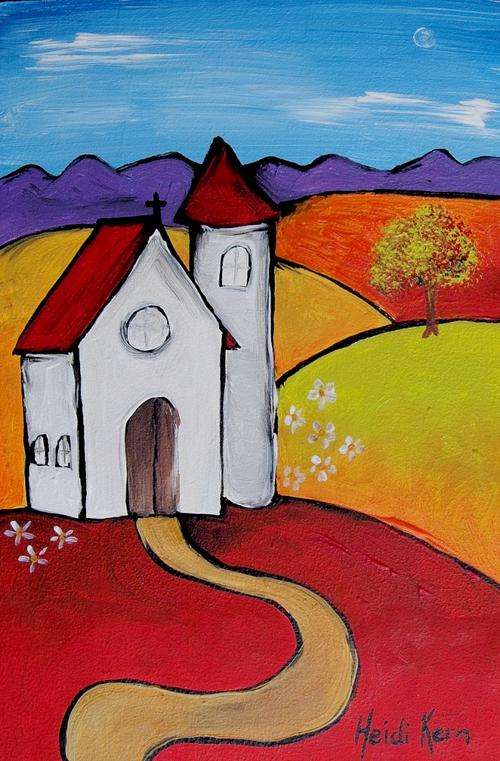 Original Painting - Golden Hills - by SA artist Heidi Kern