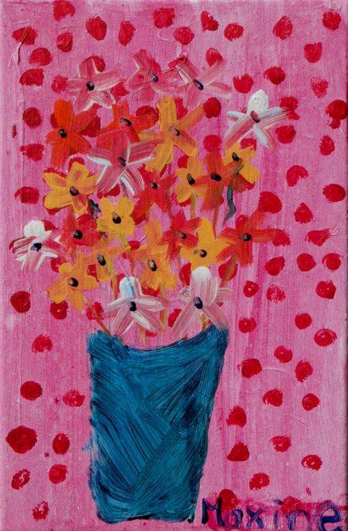 A Pot of Flowers - by Maxine Kern