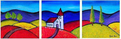 ** A Peaceful Place** 20cm x 60cm - by SA artist Heidi Kern