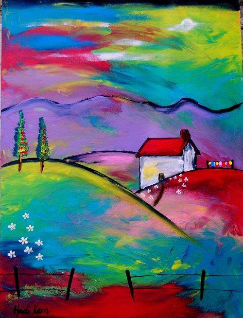 A Place Called Home -30 x 40cm - by SA artist Heidi Kern