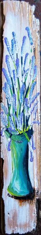 Lavender -58 x 10cm - by SA artist Heidi Kern
