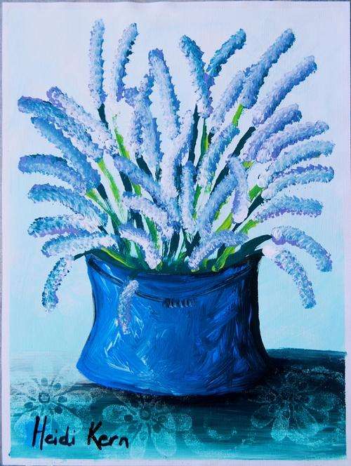 Lavender Blue -23 x 31cm - by SA artist Heidi Kern